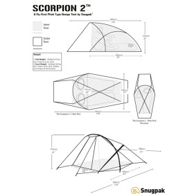 Snugpak Scorpion-2 Zweimann Zelt, oliv