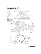 Snugpak Scorpion-3 Dreimann Zelt, oliv