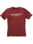 CARHARTT Core Logo T-Shirt S/S, fired brick heather