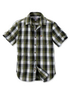 CARHARTT Slim Fit Plaid Shirt S/S, olive