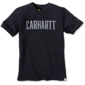 CARHARTT Block Logo  T-Shirt S/S, black