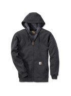 CARHARTT Zip Hooded Sweatshirt, carbon heather M