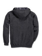 CARHARTT Zip Hooded Sweatshirt, carbon heather M