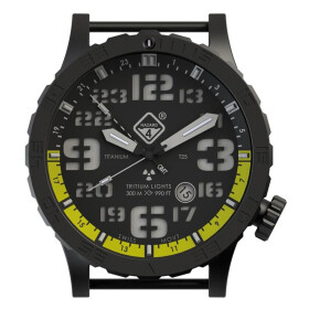 Hazard 4 Uhr Heavy Water Diver - Nightwatch Yellow GMT Gr&uuml;n/ Gelb