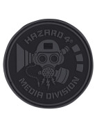 Hazard 4 Rubber Patch MEDIA DIVISION, schwarz
