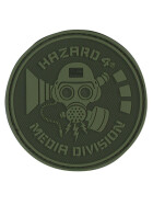 Hazard 4 Rubber Patch MEDIA DIVISION, oliv