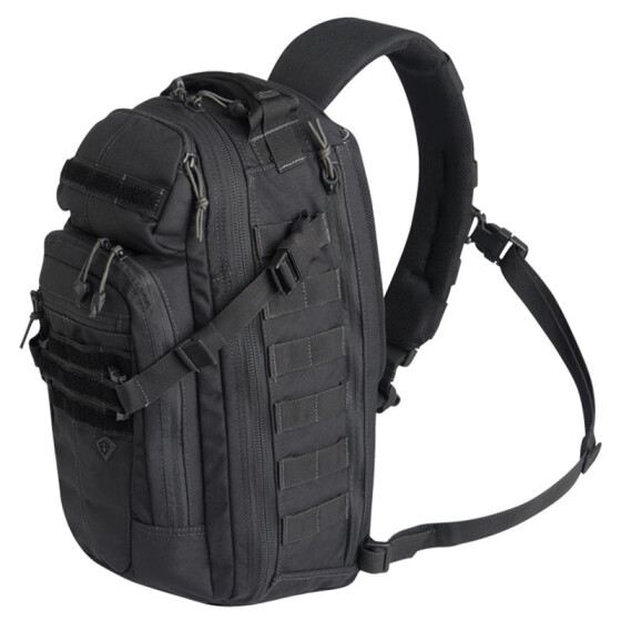 First Tactical Crosshatch Sling Bag, schwarz