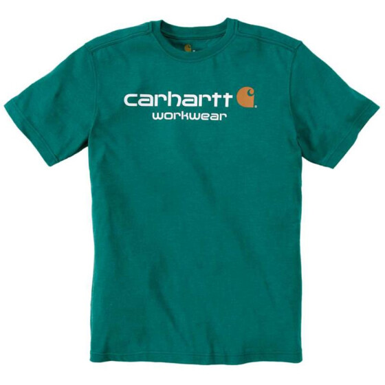 CARHARTT Core Logo T-Shirt S/S, alpine green heather