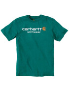 CARHARTT Core Logo T-Shirt S/S, alpine green heather
