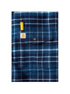 CARHARTT L/S Trumbull Slim Fit Flannel Shirt, stream blue