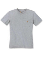 CARHARTT Workw Pocket S/S T-Shirt, heather grey