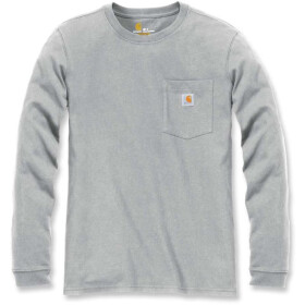CARHARTT Workw Pocket L/S T-Shirt, heather grey