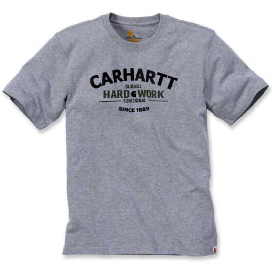 CARHARTT Graphic Hard Work T-Shirt S/S, heather grey