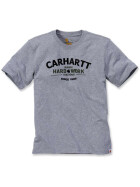 CARHARTT Graphic Hard Work T-Shirt S/S, heather grey