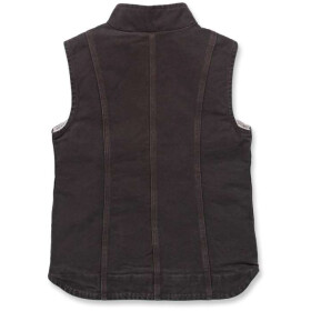 CARHARTT Womens Sandstone Mock Neck Vest, dark brown