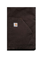 CARHARTT Womens Sandstone Mock Neck Vest, dark brown