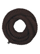 BRANDIT Schal Loop Knitted, chocolate