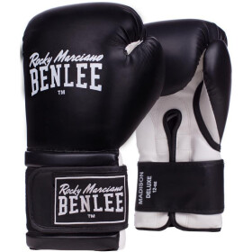 BENLEE Artificial Leather Boxing Gloves MADISON DELUXE, black/white