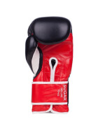 BENLEE Leather Boxing Gloves SUGAR DELUXE, black/red