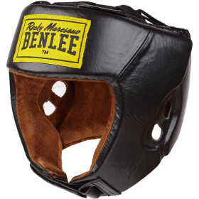 BENLEE Leather Headguard OPEN FACE, black
