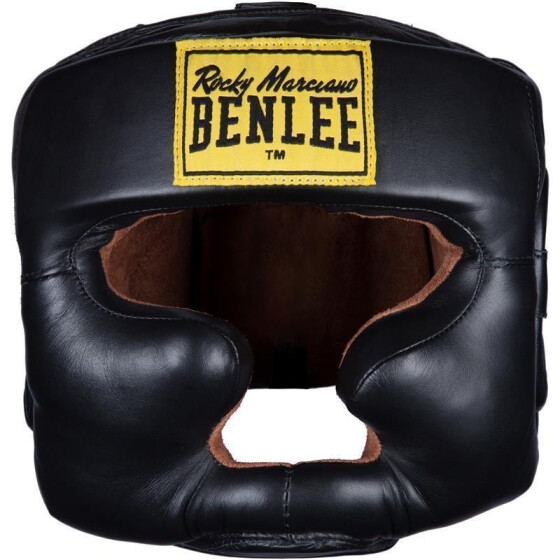 BENLEE Leather Headguard FULL FACE PROTECTION, black