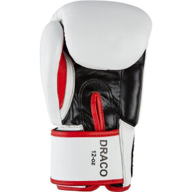 BENLEE Leather Boxing Glove DRACO, white/black/red