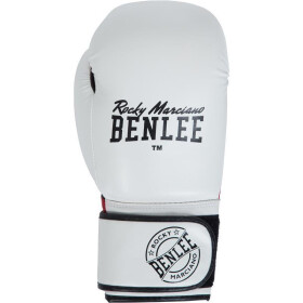 BENLEE Artificial Leather Boxing Gloves CARLOS, white/black/red
