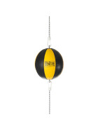 BENLEE Leather Floor To Ceiling Ball MARS, Black/Yellow