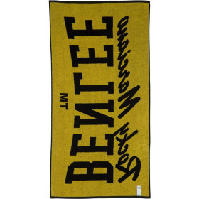 BENLEE Fitness towel,70x140 cm BERRY TOWEL, Black/Yellow