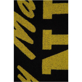 BENLEE Fitness towel,70x140 cm BERRY TOWEL, Black/Yellow