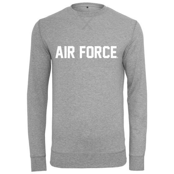 MERCHCODE Air Force Lettering Crewneck, heather grey