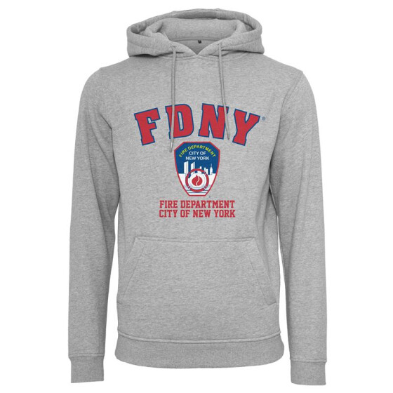 MERCHCODE FDNY Logo Hoody, heather grey
