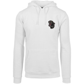 Mister Tee Embroidered Panther Hoody, white
