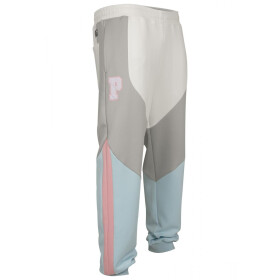 PINK DOLPHIN Bold Track Pant, wht/cool grey/pink/lightblue