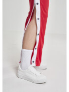 Urban Classics Ladies Button Up Track Pants, fire red/white/navy