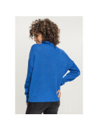 Urban Classics Ladies Oversize Turtleneck Sweater, brightblue