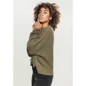 Urban Classics Ladies Wide Oversize Sweater, olive