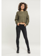 Urban Classics Ladies Wide Oversize Sweater, olive
