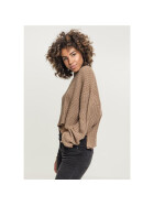 Urban Classics Ladies Wide Oversize Sweater, taupe