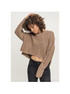 Urban Classics Ladies Wide Oversize Sweater, taupe