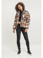 Urban Classics Ladies Boyfriend Camo Puffer Jacket, rustycamo