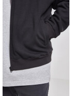 Urban Classics Sherpa Lined Zip Hoody, black/grey