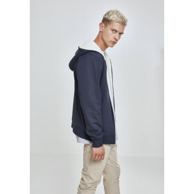 Urban Classics Sherpa Lined Zip Hoody, nvy/offwhite