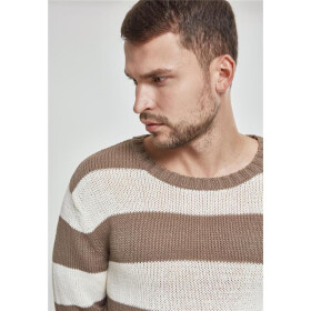 Urban Classics Striped Sweater, beige/offwhite