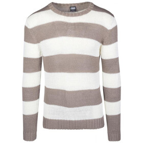Urban Classics Striped Sweater, beige/offwhite