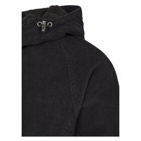 Urban Classics Hooded Corduroy Jacket, blk/blk