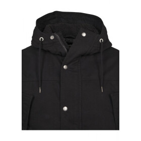 Urban Classics Hooded Cotton Jacket, black