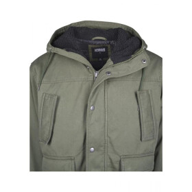 Urban Classics Hooded Cotton Jacket, darkolive