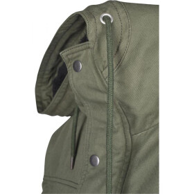 Urban Classics Hooded Cotton Jacket, darkolive
