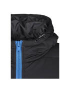 Urban Classics Hooded 2-Tone Puffer Jacket, brightblue/blk